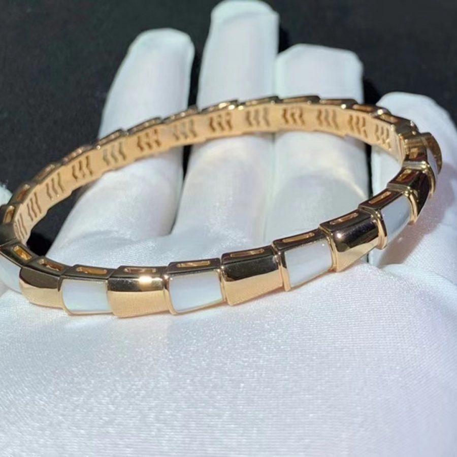 [⭐Shinejoy]SERPENTI BRACELET PINK GOLD MOP