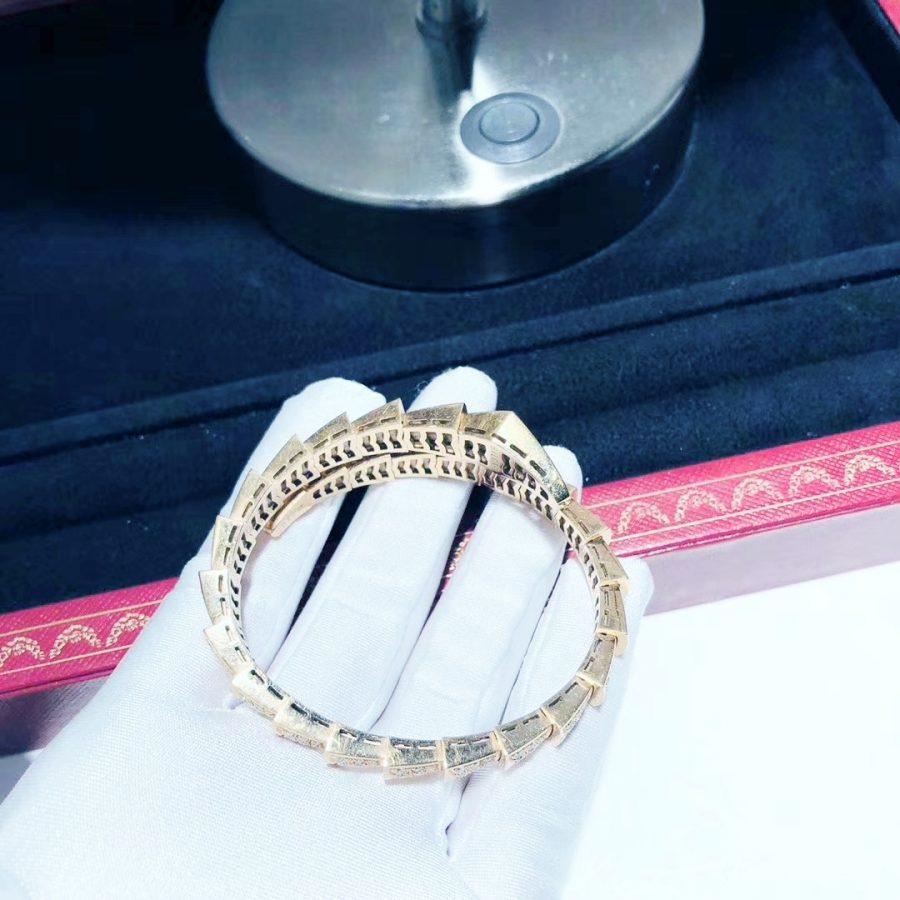 [⭐Shinejoy]SERPENTI BRACELET 8MM PINK GOLD DIAMOND