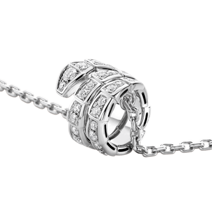 [⭐Shinejoy]SERPENTI  NECKLACE DOUBLE RING DIAMOND