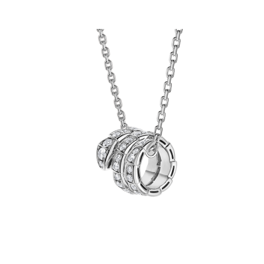 [⭐Shinejoy]SERPENTI  NECKLACE DOUBLE RING DIAMOND