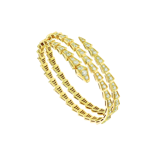 [⭐Shinejoy]SERPENTI BRACELET GOLD DIAMOND DOUBLE ROW