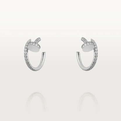 [⭐Shinejoy]JUSTE EARRINGS 12.75MM SILVER DIAMOND