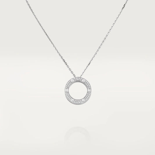 [⭐Shinejoy]LOVE NECKLACE ADJUSTABLE SILVER