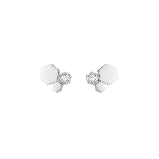 [⭐Shinejoy]BEE LOVE SILVER DIAMOND EARRINGS