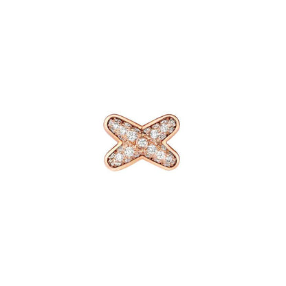 [⭐Shinejoy]JEUX DE PINK GOLD DIAMOND EARRINGS