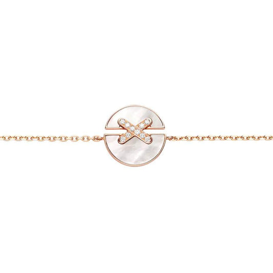 [⭐Shinejoy]JEUX DE BRACELET MOP PINK GOLD DIAMONDS
