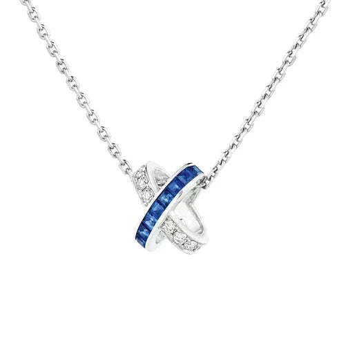 [⭐Shinejoy]LIENS DIAMOND SILVER NECKLACE