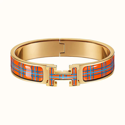 [⭐Shinejoy]H TARTAN BRACELET 12MM