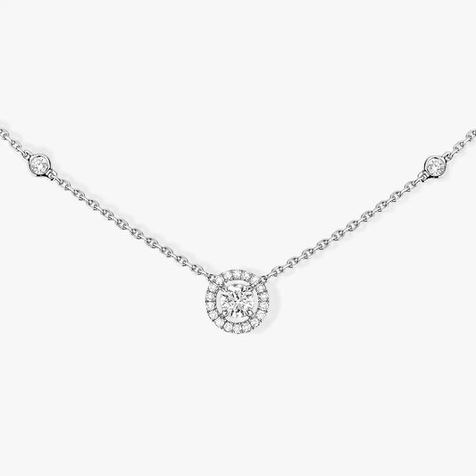 [⭐Shinejoy]Diamond Necklace 0,20ct Brilliant Shape Joy