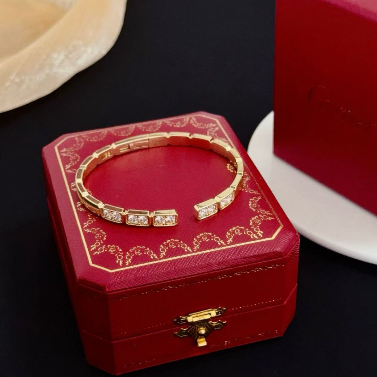 [⭐Shinejoy jewelrys]LOVE DIAMOND OPEN  BRACELET