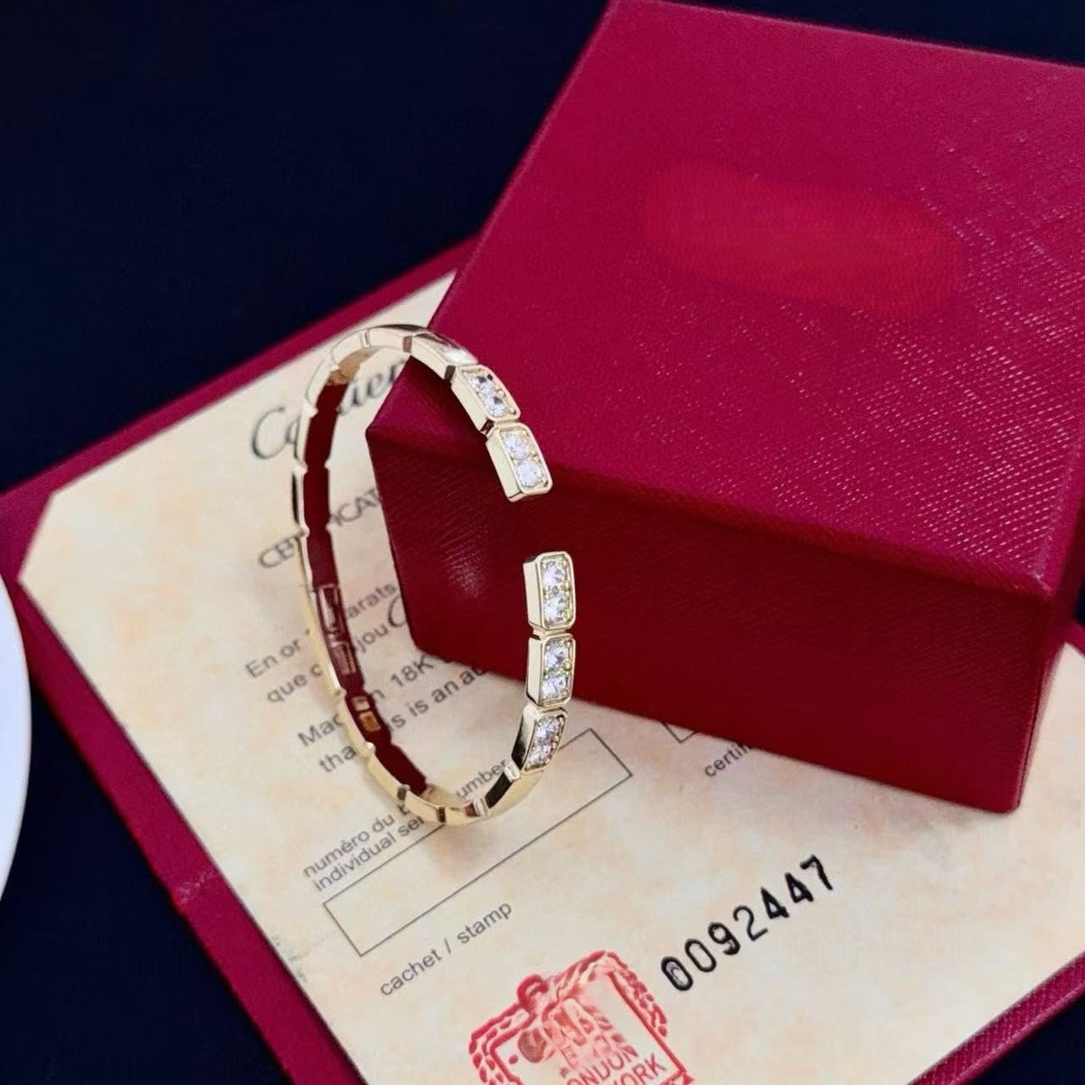 [⭐Shinejoy jewelrys]LOVE DIAMOND OPEN  BRACELET