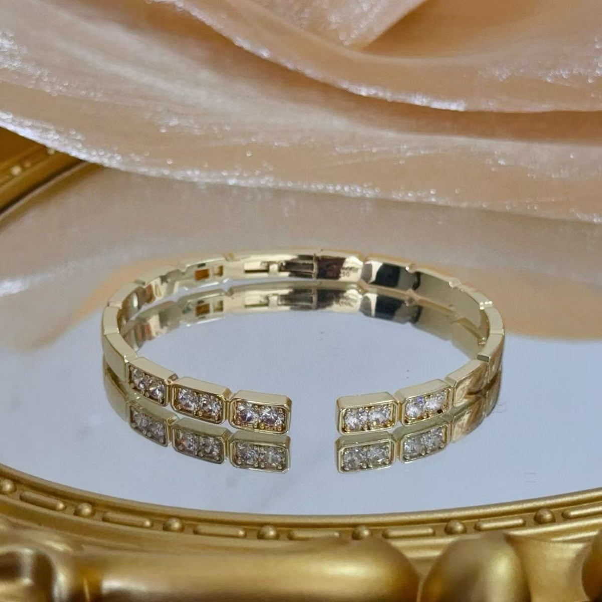 [⭐Shinejoy jewelrys]LOVE DIAMOND OPEN  BRACELET