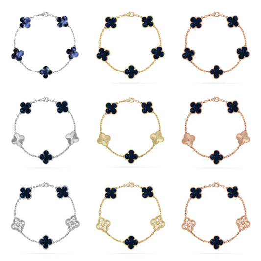 [⭐Shinejoy]CLOVER 5 MOTIF PIETERSITE BRACELET COLLECTION