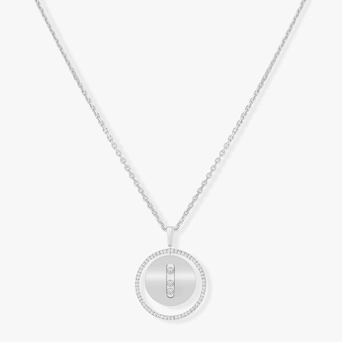 [⭐Shinejoy]Demo MOVE MM SILVER DIAMOND NECKLACE