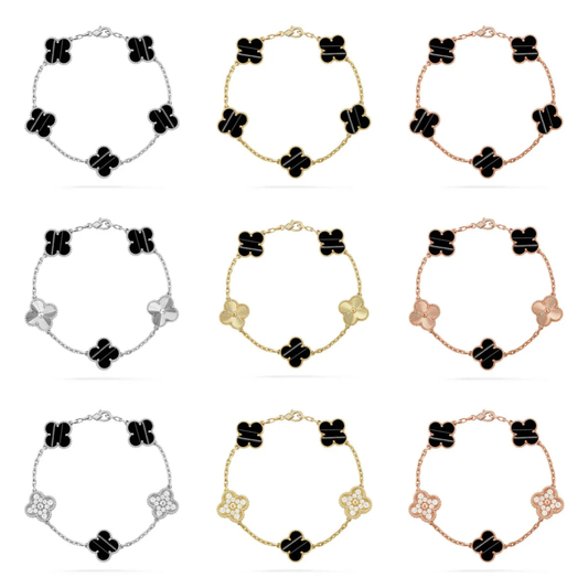 [⭐Shinejoy] CLOVER 5 MOTIF PULSAR STONE BRACELET COLLECTION