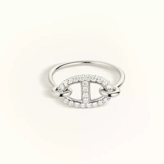 [⭐Shinejoy]RONDE SMALL SILVER DIAMOND RING