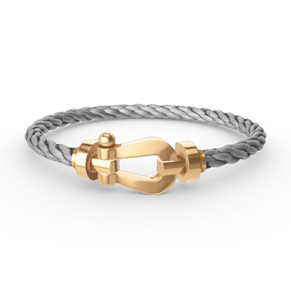 [⭐Shinejoy]FORCE LARGE HORSESHOE NO DIAMOND BRACELET GOLD