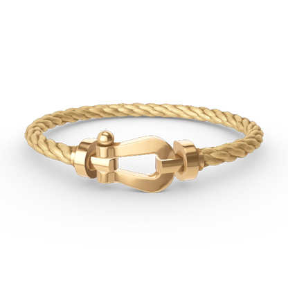 [⭐Shinejoy]FORCE LARGE HORSESHOE NO DIAMOND BRACELET GOLD