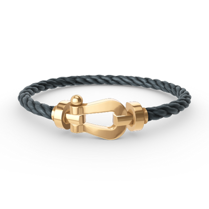 [⭐Shinejoy]FORCE LARGE HORSESHOE NO DIAMOND BRACELET GOLD