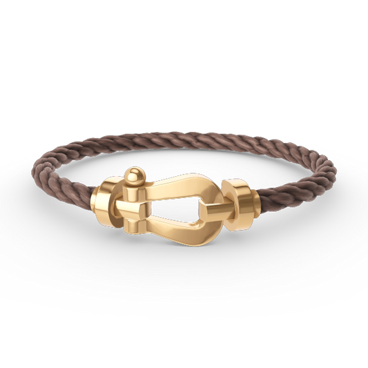 [⭐Shinejoy]FORCE LARGE HORSESHOE NO DIAMOND BRACELET GOLD