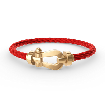 [⭐Shinejoy]FORCE LARGE HORSESHOE NO DIAMOND BRACELET GOLD