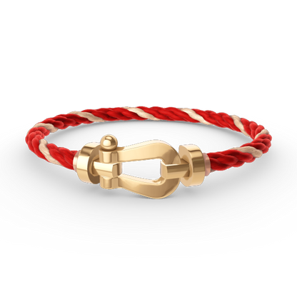 [⭐Shinejoy]FORCE LARGE HORSESHOE NO DIAMOND BRACELET GOLD