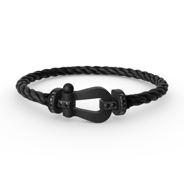 [⭐Shinejoy]FORCE LARGE SERIES HORSESHOE BLACK SAMURAI BRACELET