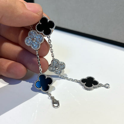 [⭐Shinejoy] CLOVER 5 MOTIF ONYXS BRACELET COLLECTION