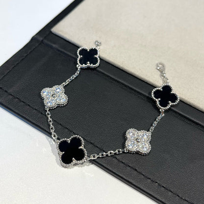 [⭐Shinejoy] CLOVER 5 MOTIF ONYXS BRACELET COLLECTION