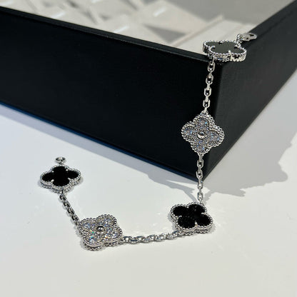 [⭐Shinejoy] CLOVER 5 MOTIF ONYXS BRACELET COLLECTION