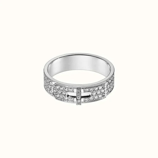 [⭐Shinejoy]KELLY SILVER DIAMOND RING
