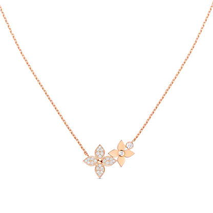 [⭐Shinejoy]STAR BLOSSOM NECKLACE PINK GOLD DIAMONDS