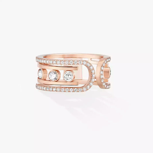 [⭐Shinejoy]Move 10th Diamond Ring in Gold