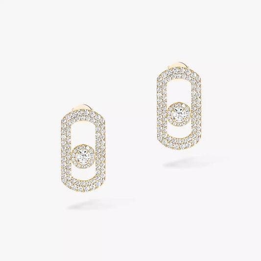 [⭐Shinejoy]So Move Pave_-Set Diamond Earrings in Silver