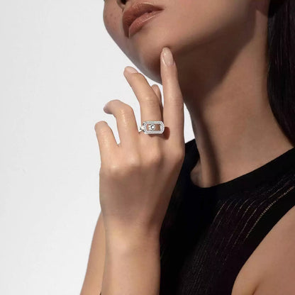 [⭐Shinejoy]So Move Pave_-Set Diamond Ring