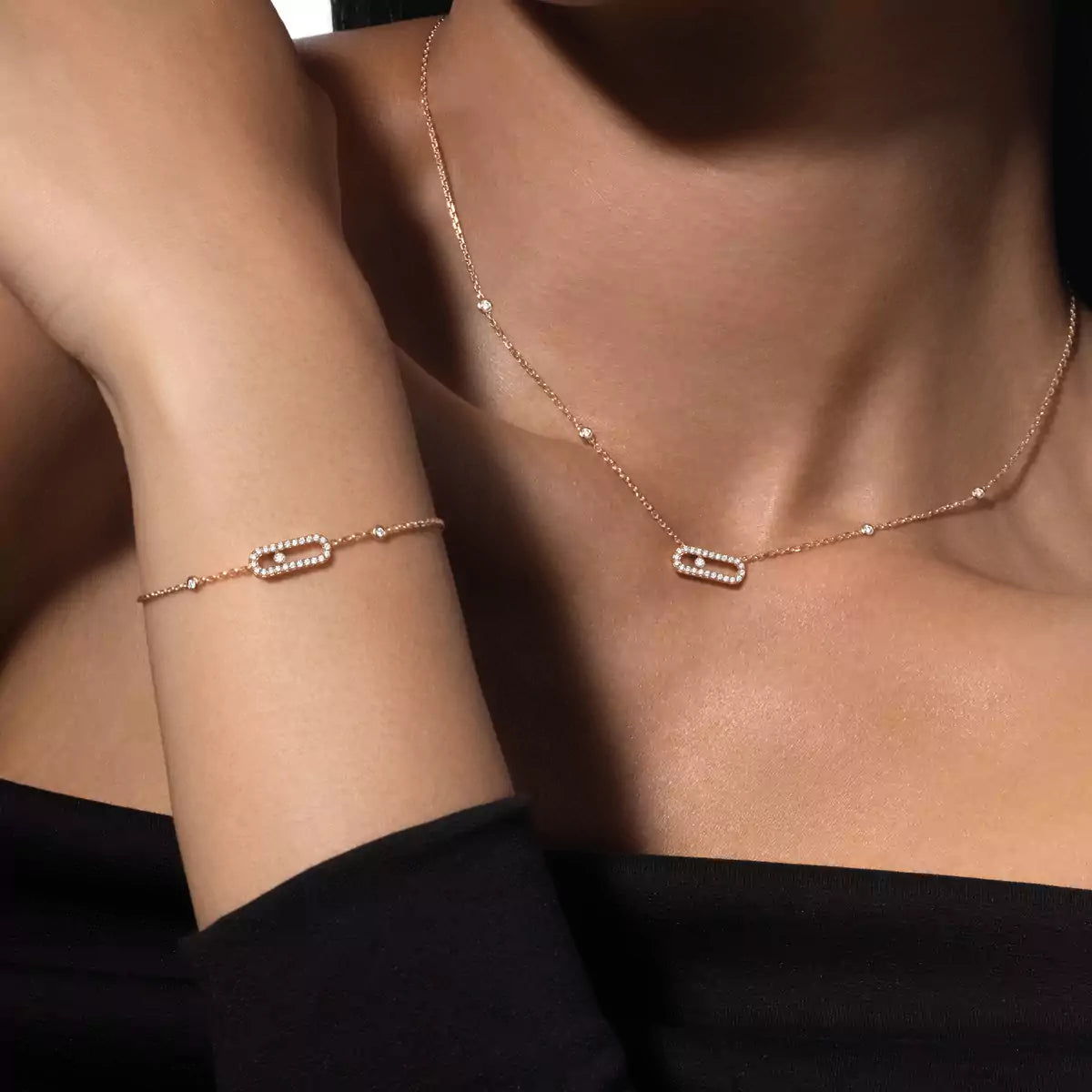 [⭐Shinejoy]Diamond Necklace Move Uno