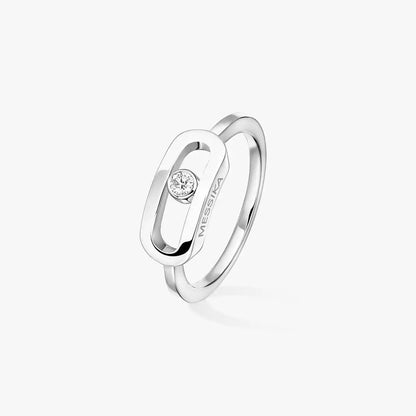 [⭐Shinejoy]Move Uno Diamond Ring in Gold