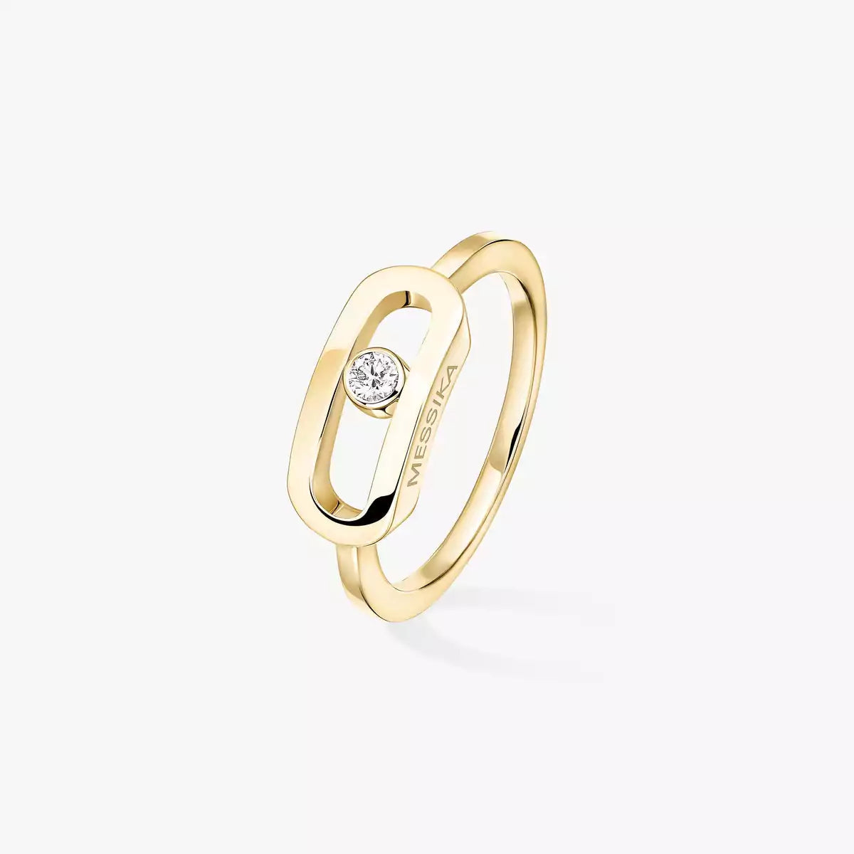 [⭐Shinejoy]Move Uno Diamond Ring in Gold