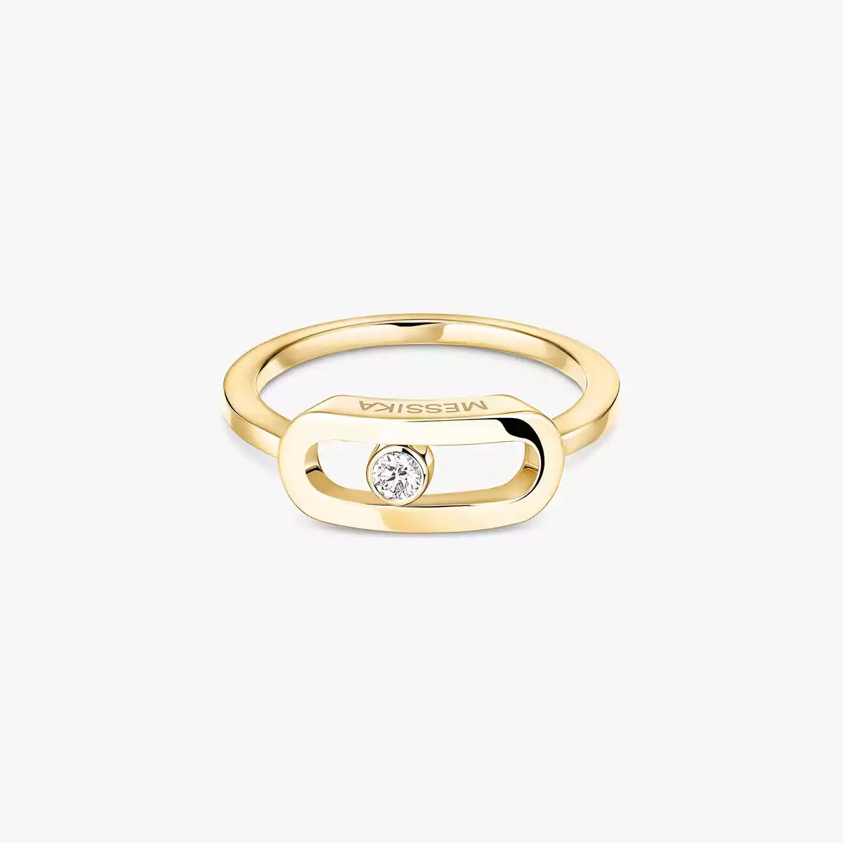 [⭐Shinejoy]Move Uno Diamond Ring in Gold
