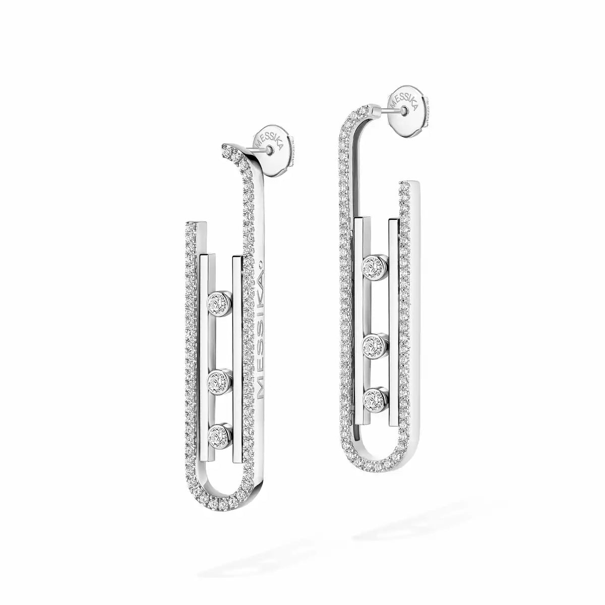 [⭐Shinejoy]Diamond Pendant Earrings Move 10Th
