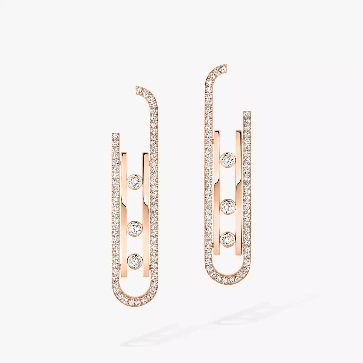 [⭐Shinejoy]Diamond Pendant Earrings Move 10Th
