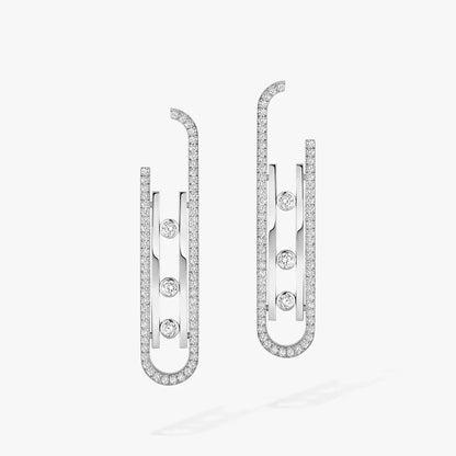 [⭐Shinejoy]Diamond Pendant Earrings Move 10Th