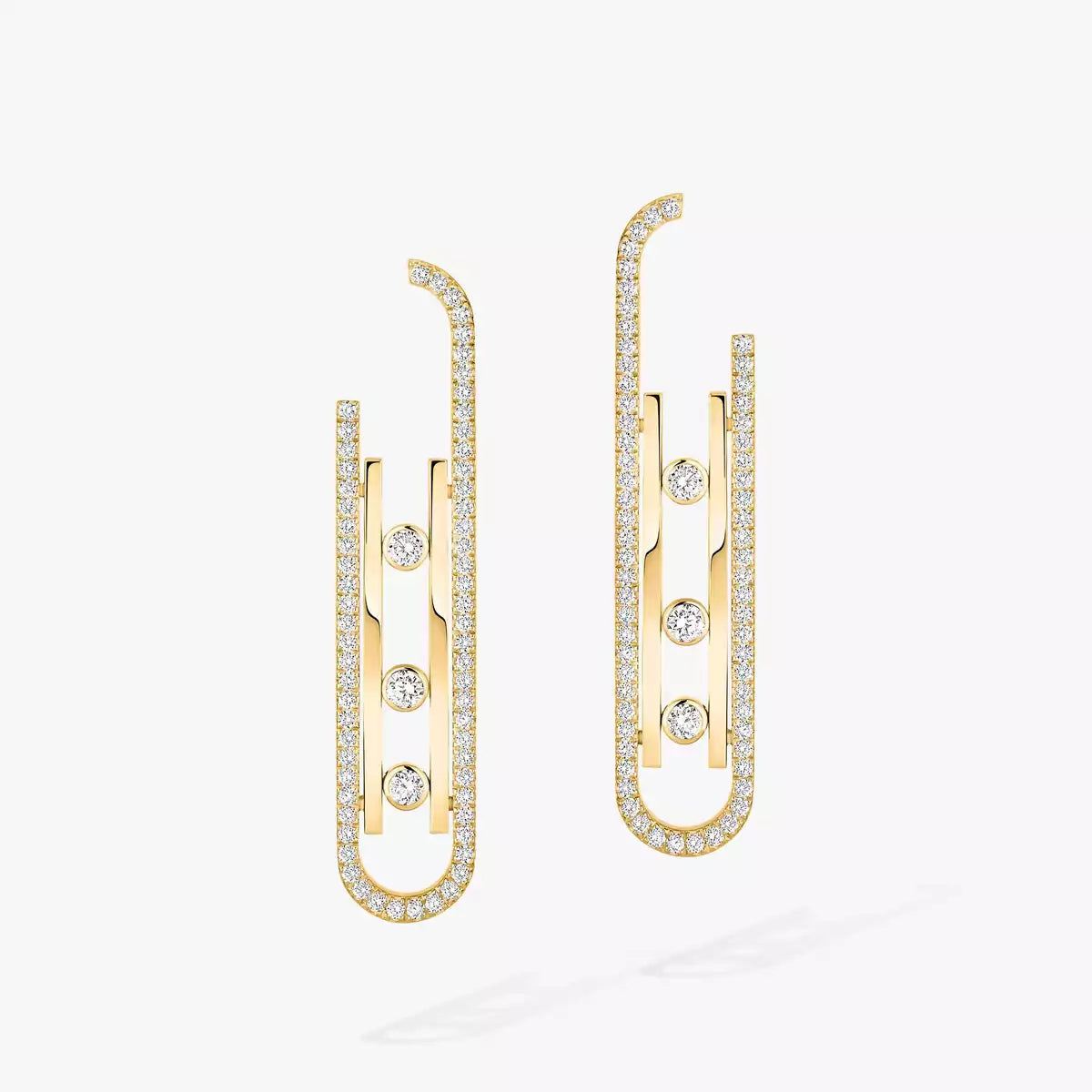 [⭐Shinejoy]Diamond Pendant Earrings Move 10Th