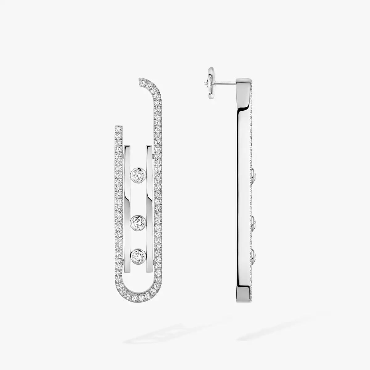 [⭐Shinejoy]Diamond Pendant Earrings Move 10Th