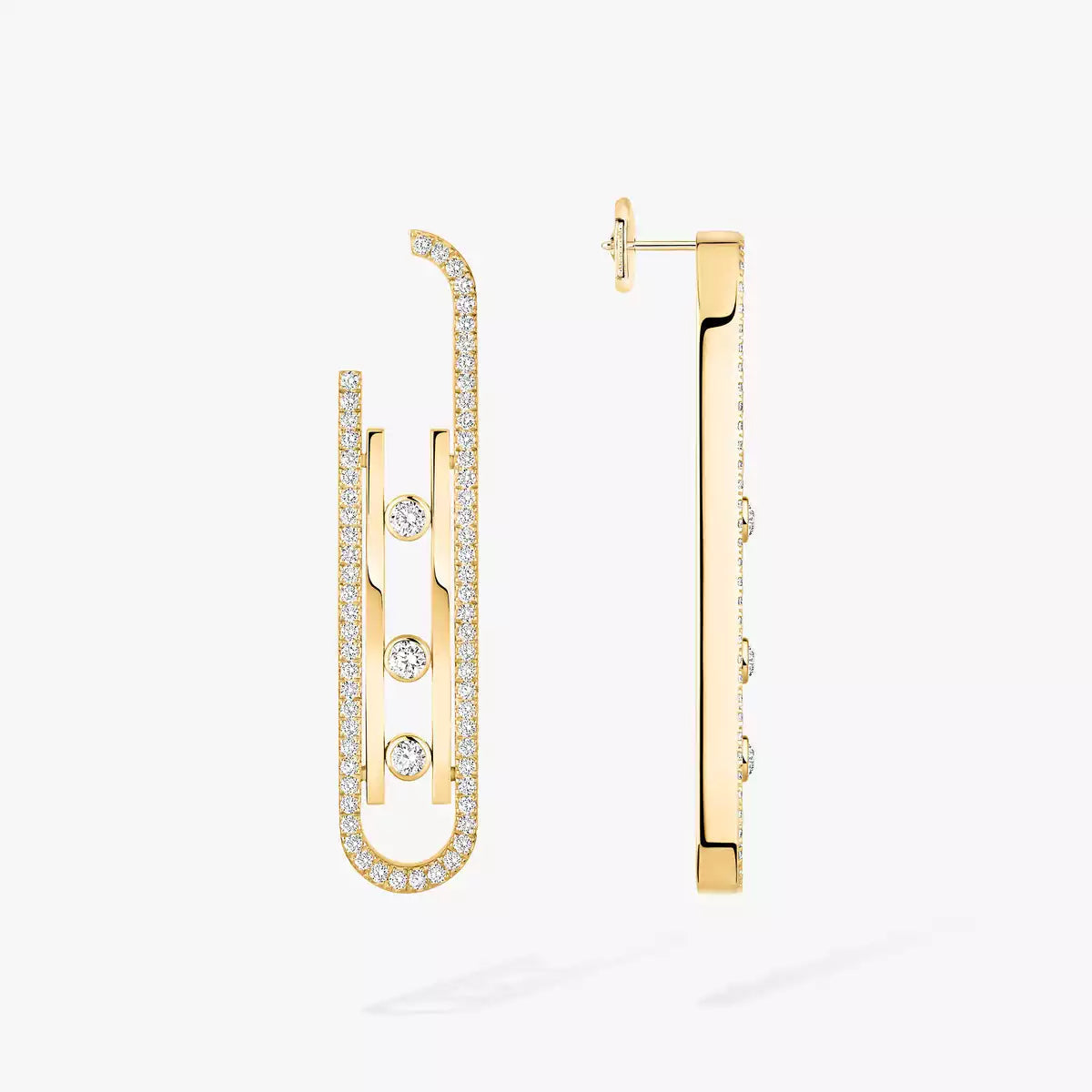 [⭐Shinejoy]Diamond Pendant Earrings Move 10Th