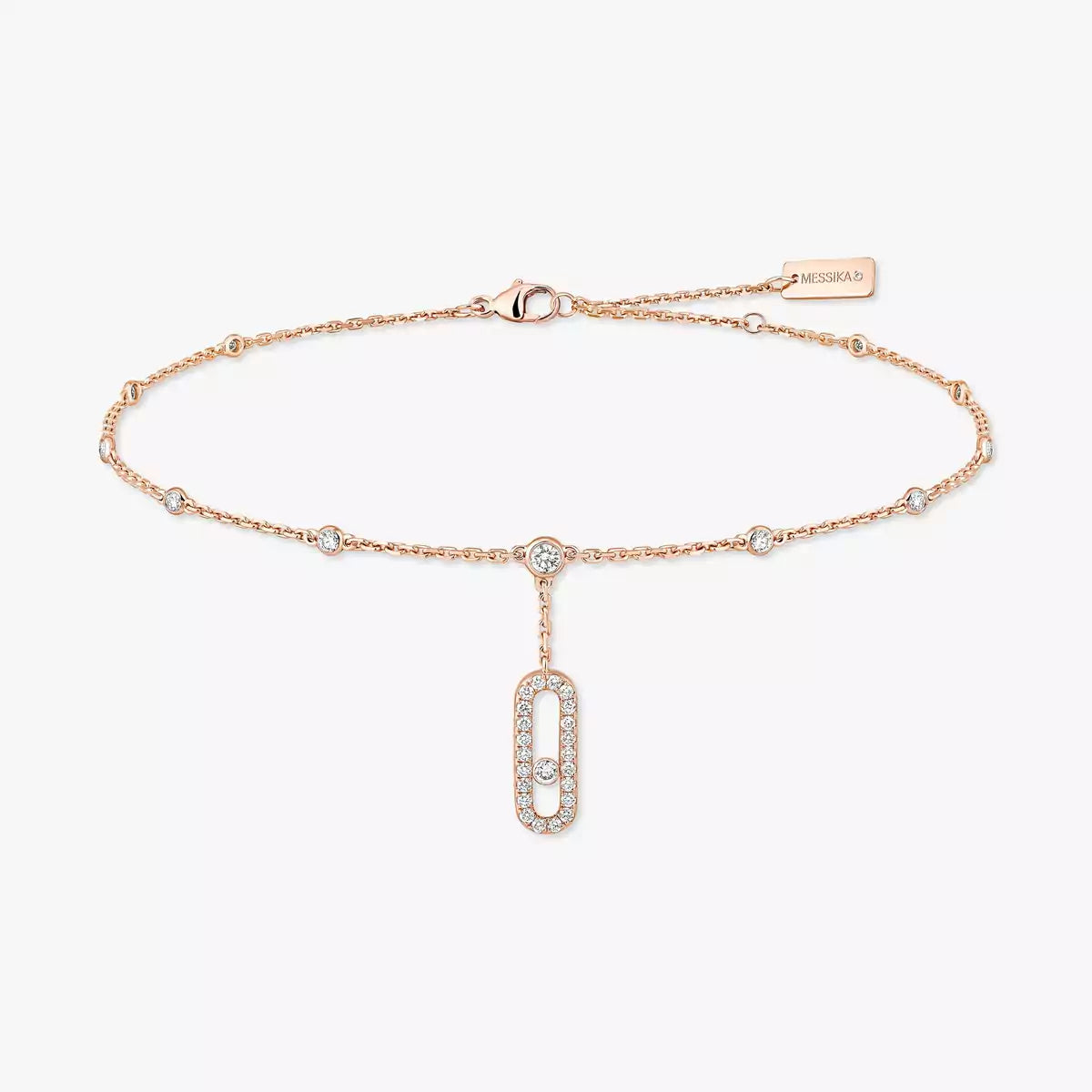 [⭐Shinejoy] Move Uno pavé ankle bracelet
