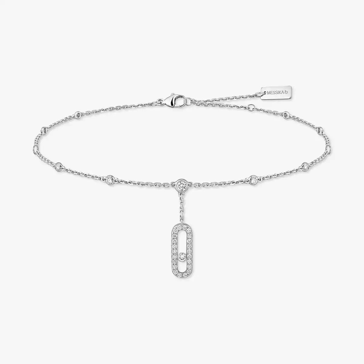 [⭐Shinejoy] Move Uno pavé ankle bracelet