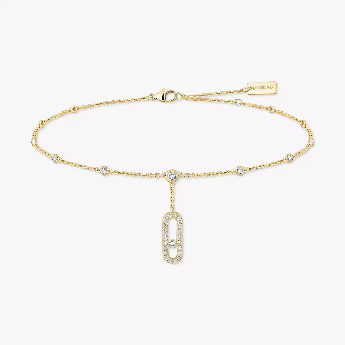 [⭐Shinejoy] Move Uno pavé ankle bracelet
