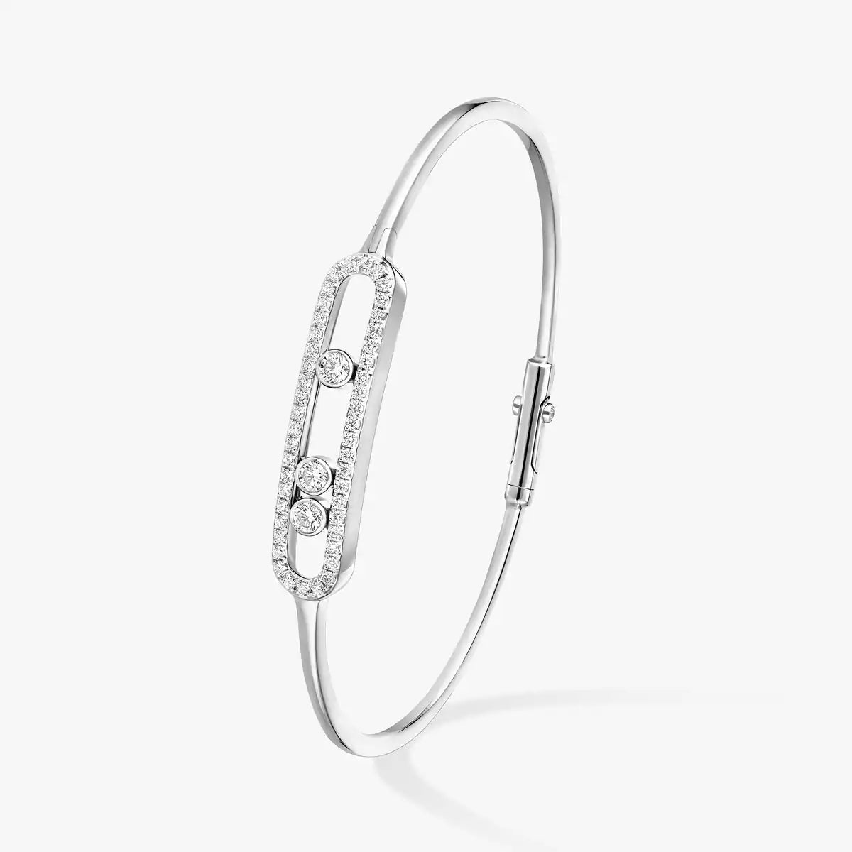 [⭐Shinejoy]Move Pavé Diamond Bangle Bracelet M
