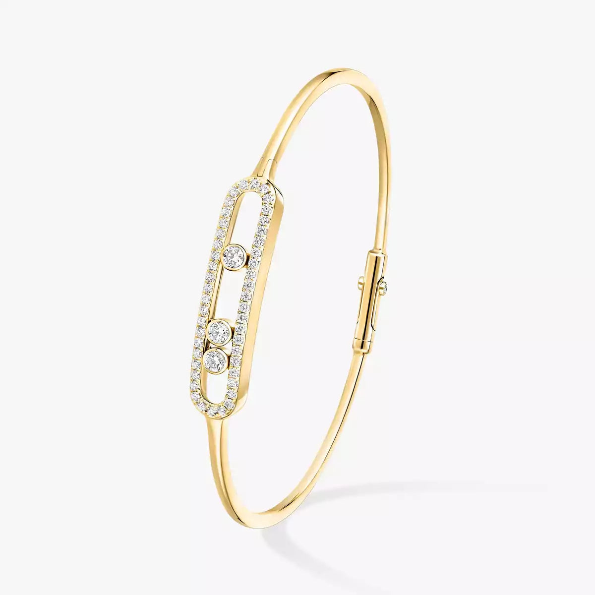[⭐Shinejoy]Move Pavé Diamond Bangle Bracelet M
